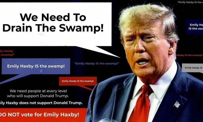 Powerful visuals and messaging in political postcards 