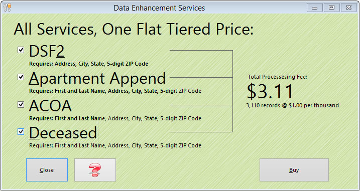 Data Enhancement Services 