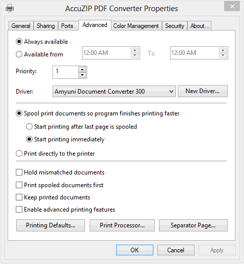 update pdf converter properties