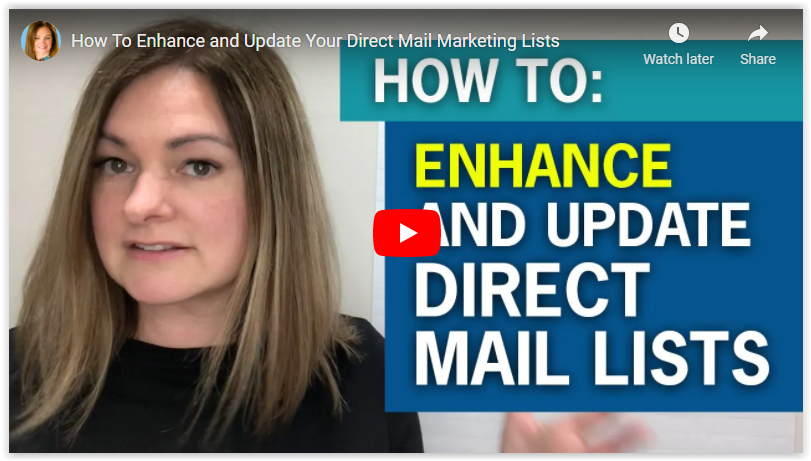How to enhance and update your direct mail marketing lists