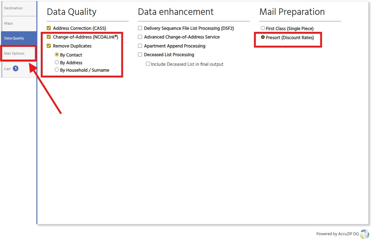 Data Quality-Mail Prep