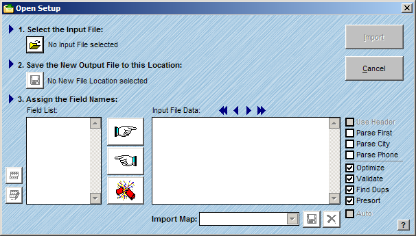 Open Setup Window