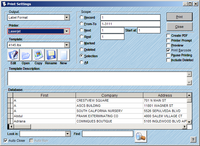 Print Settings