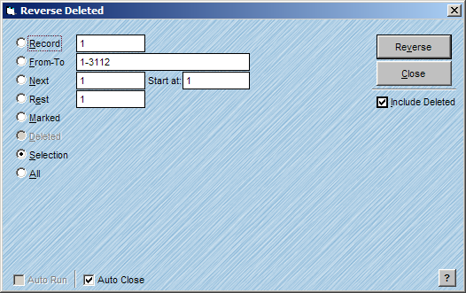 Reverse Deleted Window