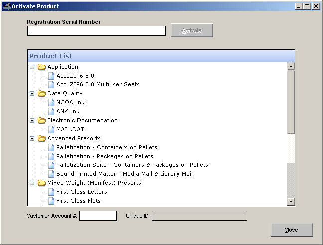 Activation Window